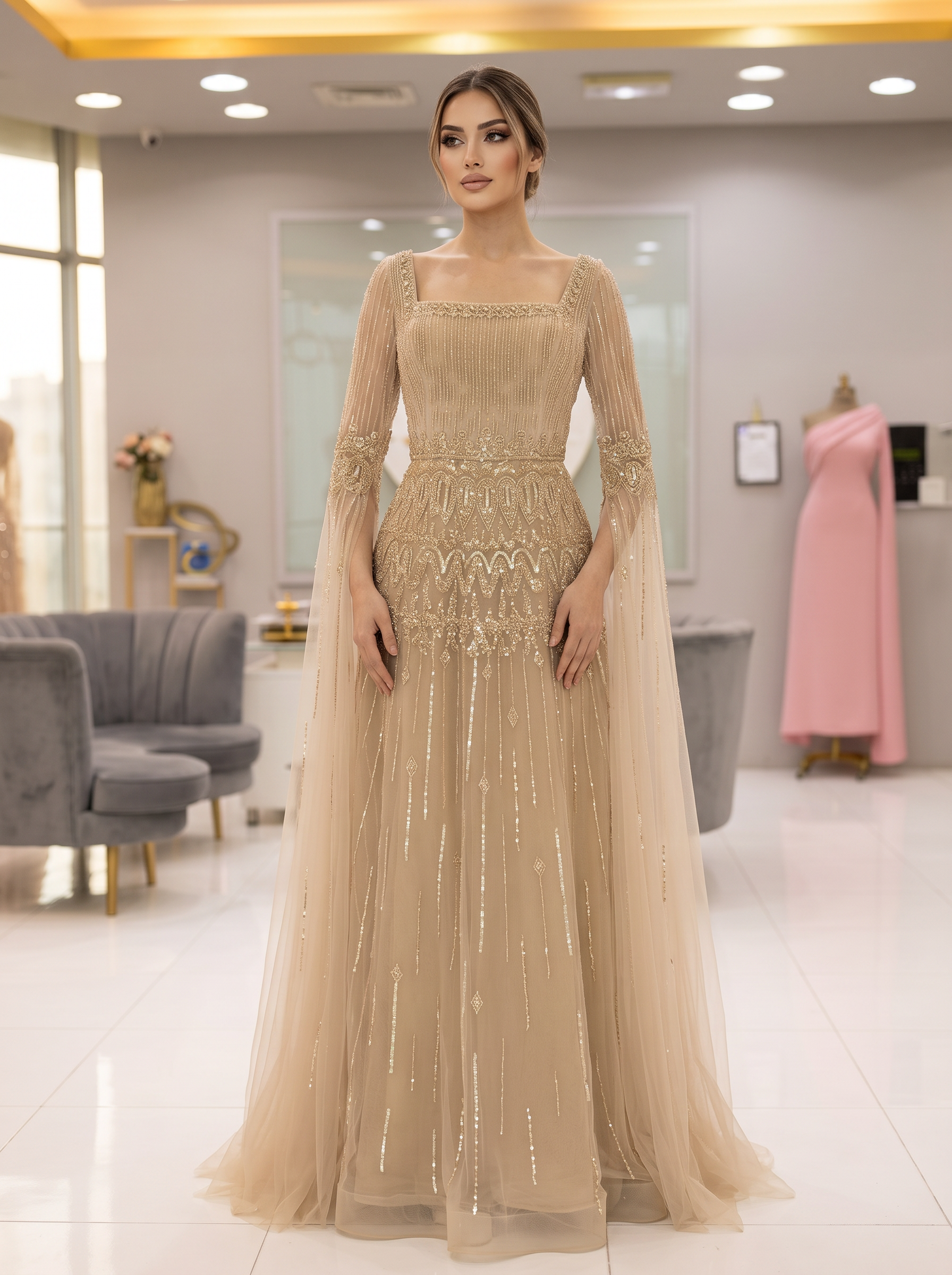 Golden Filigree Cape — view 1