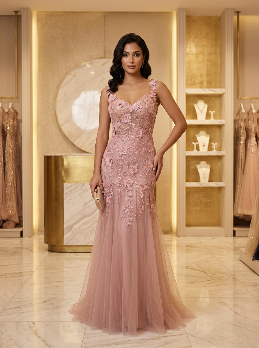 Blush Floral Mermaid — view 1